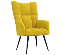 vidaXL Chaise de Relaxation Fauteuil de Détente Siège de Relaxation Chaise de Détente Salon Salle de Séjour Intérieur Jaune Moutarde Velours