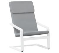 Vidaxl Chaise De Relaxation Gris Clair Tissu Gris