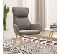 Chaise de Relaxation Gris Foncé Velours Siège Salle de Séjour Fauteuil vidaXL
