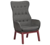 Chaise de Relaxation Gris Foncé Tissu Fauteuil Siège de Détente Salon vidaXL