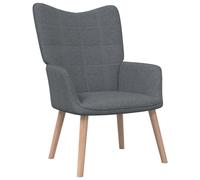 Vidaxl Chaise De Relaxation Gris Foncé Tissu Gris