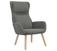 vidaXL Chaise de Relaxation Gris foncé Velours