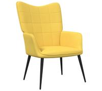 Vidaxl Chaise De Relaxation Jaune Moutarde Tissu Jaune