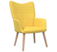 Chaise de Relaxation et Tabouret Gris Clair Tissu Fauteuil Repose-pied vidaXL
