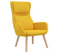 vidaXL Chaise de Relaxation Jaune Moutarde Velours