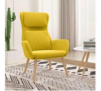 vidaXL Chaise de relaxation Jaune moutarde Velours 341358
