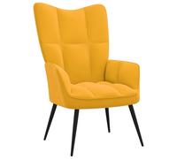 vidaXL Chaise de Relaxation Fauteuil de Détente Siège de Relaxation Chaise de Détente Salon Salle de Séjour Intérieur Jaune 328080