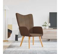 vidaXL Chaise de relaxation Marron Tissu