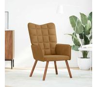 vidaXL Chaise de relaxation Marron Velours