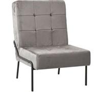 Vidaxl Chaise De Relaxation 65x79x87 Cm Gris Clair Velours Multicolore