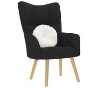 vidaXL Chaise de relaxation 4016769 en tissu noir