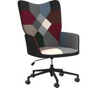vidaXL Chaise de relaxation Patchwork Tissu Multicolore G