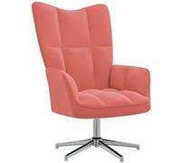 vidaXL Chaise de relaxation Rose Velours Rose G
