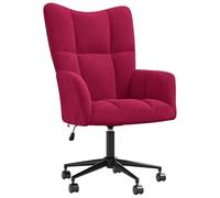 vidaXL Chaise de relaxation Fauteuil de détente 328177 – Velours rouge bordeaux
