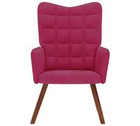 vidaXL Chaise de relaxation Rouge bordeaux Velours, chaise, chaise de salon, fauteuil relax, chaise longue, siège de salon, 4016815