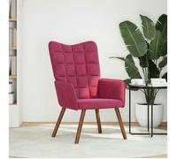 vidaXL Chaise de relaxation Rouge bordeaux Velours, chaise, chaise de salon, fauteuil relax, chaise longue, siège de salon, 4016815