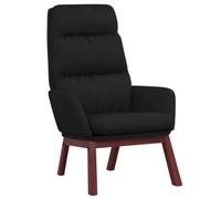 vidaXL Chaise de Relaxation Siège de Salon Chaise de Salle de Séjour Fauteuil de Relaxation Meuble de Salle de Séjour Intérieur Tissu Noir
