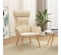 Vidaxl Chaise De Relaxation Crème Tissu