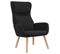 vidaXL Chaise de Relaxation Siège de Salon Meuble de Salle de Séjour Chaise de Salon Fauteuil de Relaxation Intérieur Noir Velours