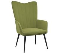 vidaXL Chaise de relaxation Vert clair Velours Vert G