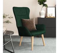 Vidaxl Chaise De Relaxation Vert Foncé Tissu Vert