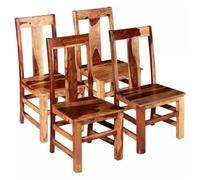 vidaXL Chaise de salle à manger 4 pcs Bois massif de Sesham