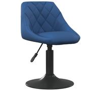 Vidaxl Chaise De Salle à manger Bleu Velours