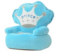 vidaXL Chaise en peluche pour enfants Prince Bleu 80157