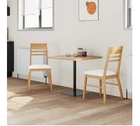 vidaXL Chaise/Fauteuils de salle à manger 2 pc Bois de Caoutchouc Massif - élégance et confort（10188)
