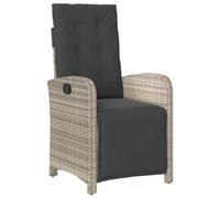 Chaise H. 93 cm empilable non pliable exterieur en rotin gris