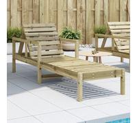 Vidaxl Chaise Longue 199,5x62x55 Cm Bois De Pin Imprégné