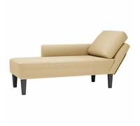 vidaXL Chaise longue avec coussin tissu en velours côtelé gris-vert, canapé-lit, chaise de détente, chaise longue 4009819