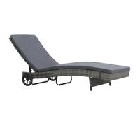 VidaXL 47753 chaise d'extérieur Linge Siège rembourré Polyéthylène, Rotin, Acier Anthracite