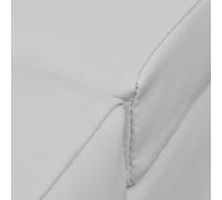 vidaXL Chaise longue Blanc Similicuir