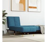 Chaise longue bleu velours352792