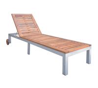 Vidaxl Chaise Longue Bois D'acacia Solide