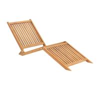 Vidaxl Chaise Longue Bois De Teck Solide