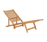 Chaise longue Bois de teck solide