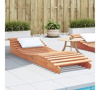 Vidaxl Chaise Longue Cire Marron 205x60x31,5 Cm Bois Massif De Pin