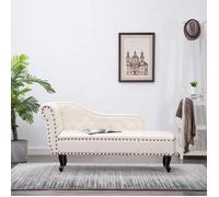 vidaXL Chaise Longue Cuir Artificiel Canapé Méridienne Salon Chambre Maison 60783