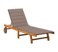 Vidaxl Chaise Longue De Jardin Avec Coussin Bois D'acacia Solide