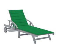 Vidaxl Chaise Longue De Jardin Avec Coussin Bois D'acacia Solide