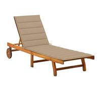 Vidaxl Chaise Longue De Jardin Avec Coussin Bois D'acacia Solide