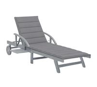 Vidaxl Chaise Longue De Jardin Avec Coussin Bois D'acacia Solide