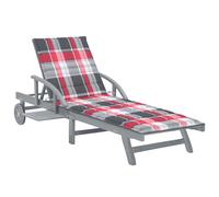 Vidaxl Chaise Longue De Jardin Avec Coussin Bois D'acacia Solide