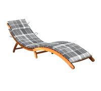 Vidaxl Chaise Longue De Jardin Avec Coussin Bois D'acacia Solide