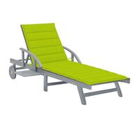 Vidaxl Chaise Longue De Jardin Avec Coussin Bois D'acacia Solide