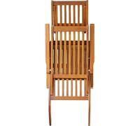 vidaXL Chaise longue de jardin avec pied en bois massif d'acacia