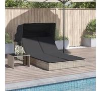 VidaXL 368642 chaise d'extérieur Linge Siège rembourré Polyuréthane, Acier Gris