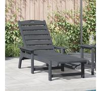 Vidaxl Chaise Longue Gris Clair 53x162x98.5 Cm Hdpe